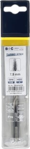 Wiertło 7.5 mm HSS-DIN338-G TURBO STEP 12020700750