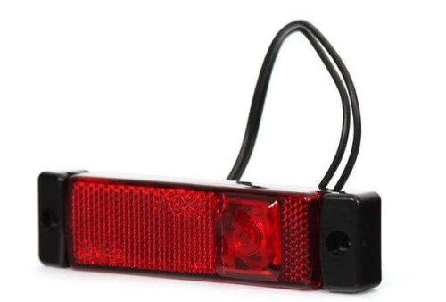 Lampa obrysowa LED, prostokątna, 12/24V z przewodem Kramp LA30144 - Intertraktor