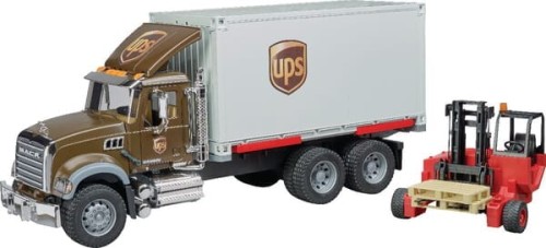 Ciężarówka Mack UPS z wózkiem widłowym U02828 - Intertraktor