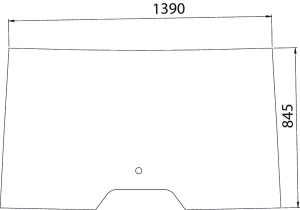 Szyba kabiny, przednia 7700071500N