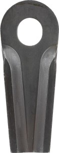 Nożyk kosiarki rotacyjnej lewy/prawy 128x50 mm, 35x4 mm owalny otwór 23.0x20.5 mm pasuje do Taarup 25 szt. KT5611030001KR