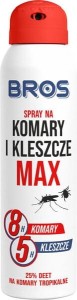 Spray na komary i kleszcze Max, Bros, 90ml 1594208