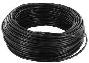 Przewód elektryczny 1 x 1.5 mm² czarny podwójnie izolowany  KA1155D