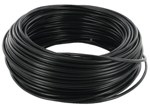 Przewód elektryczny 1 x 1.5 mm² czarny podwójnie izolowany  KA1155D - Intertraktor