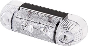 Lampa obrysowa LED, prostokątna, 12/24V biała, przykręcana Waś 1400690800