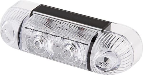 Lampa obrysowa LED, prostokątna, 12/24V biała, przykręcana Waś 1400690820 - Intertraktor
