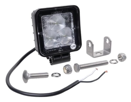 Lampa robocza LED, kwadratowa 8W 720lm 10/12/24/30V światło rozproszone Kramp LA22817 - Intertraktor