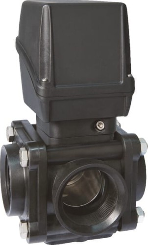 Elektryczny zawór kulowy 3-drożny 1 1/2" 853K15A66 - Intertraktor