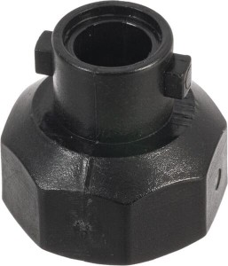 Adapter pokrywki dyszy, gwint, bagnet, czarny, Arag 400278