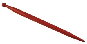 Ząb ładowacza, prosty, profil kwadratowy 36x680 mm końcówka szpiczasta z nakrętką M20x1.5 czerwony SHW FT47