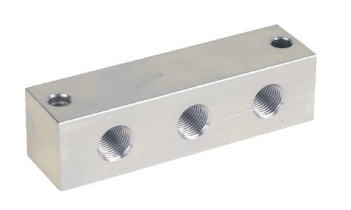 Blok rozdzielający 3 przyłącza 1/8" CLNB3R18 - Intertraktor