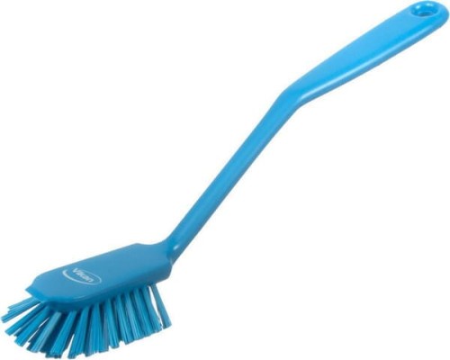 Szczotka z krawędzią zdrapującą, wygięta niebieska średnia 280 mm 42373 - Intertraktor