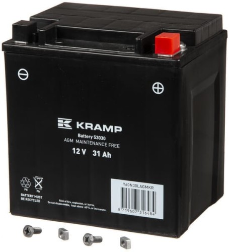 Akumulator 12V 31Ah 280A AGM Kramp Y60N30LAGMKR - Intertraktor
