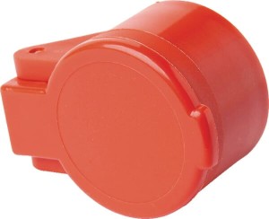 Uchwyt wtyczki ISO 12.5 czerwony z klapką 110190108W