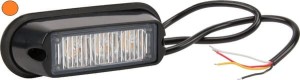 Lampa ostrzegawcza LED, 6W 12/24V pomarańczowa przykręcana 3 LED Kramp LA20009