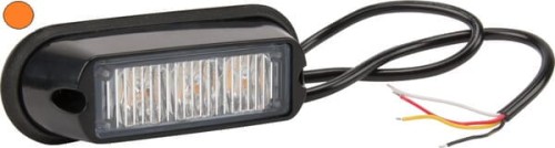 Lampa ostrzegawcza LED, 6W 12/24V pomarańczowa przykręcana 3 LED Kramp LA20009 - Intertraktor