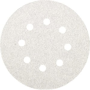 Krążek ścierny na rzep Ø125 mm K80 10 szt. biały 753133
