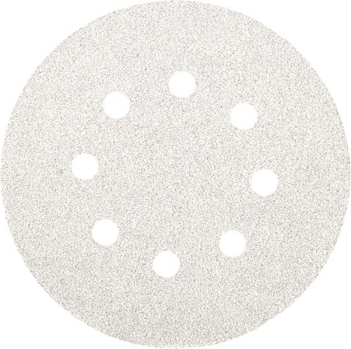 Krążek ścierny na rzep Ø125 mm K80 10 szt. biały 753133 - Intertraktor