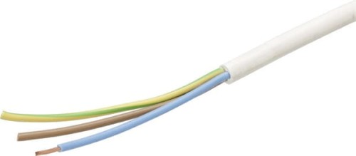 Przewód elektryczny 3x2.5mm² biały PCW na metry Helukabel H05VVF3X25WH - Intertraktor
