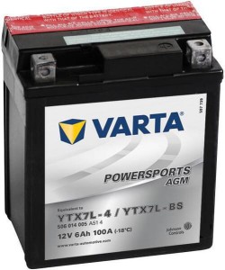 Akumulator 12V 6Ah 100A AGM Powersports VARTA 506014010I314PS