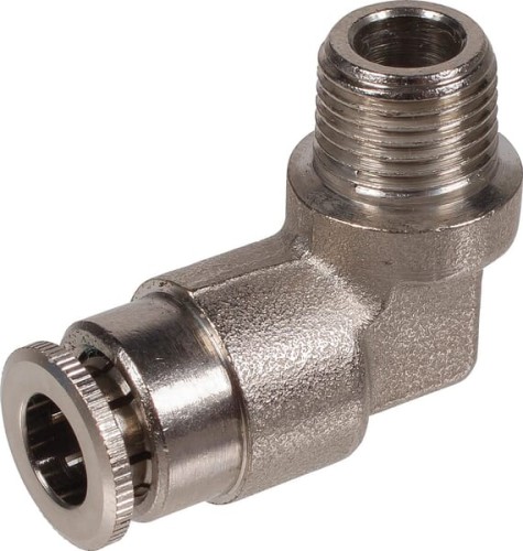 Szybkozłącze kolankowe 90° Ø 4 mm stałe gwint zewnętrzny 1/8" Kramp CLWS4RK18 - Intertraktor