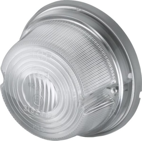 Lampa obrysowa 5W okrągła 12V przezroczysta przykręcana Hella 2PF001259631 - Intertraktor