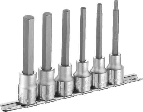 Zestaw kluczy nasadowych imbusowych przedłużanych 1/2" E032941 - Intertraktor