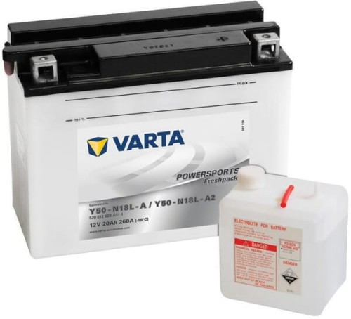 Akumulator 12V 20Ah 260A Powersports Freshpack VARTA 520012026I314PS - Intertraktor