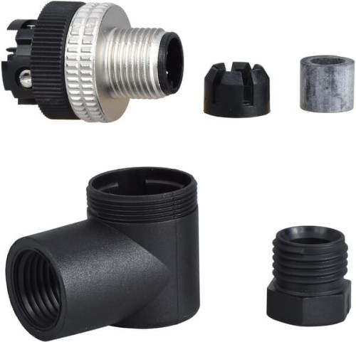 Wtyk przyłącz. M12 wygięty 4P XZCC12MCM40B - Intertraktor