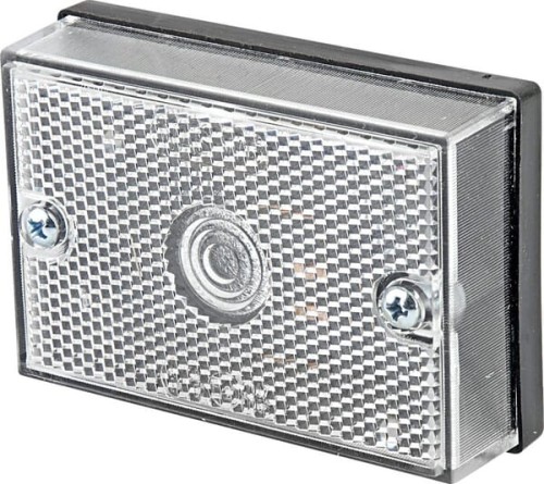 Lampa obrysowa, prostokątna, 12/24V biała, przykręcana Waś 1400690400 - Intertraktor