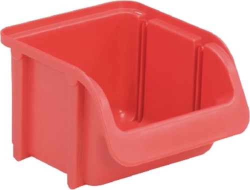 Pojemnik warsztatowy, 102x115x74 mm, czerwony polipropylenowy, Linbin no. 1 Hünersdorff WE6711 - Intertraktor