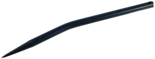 Ząb ładowacza, zagięty, profil okrągły 25x550 mm końcówka szpiczasta z otworem Ø 12.5 na kołek sprężysty czarny FST FT66043 - Intertraktor