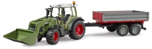 Ciągnik Fendt Vario 211 z ładowaczem czołowym i przyczepą wywrotką U02182 - Intertraktor