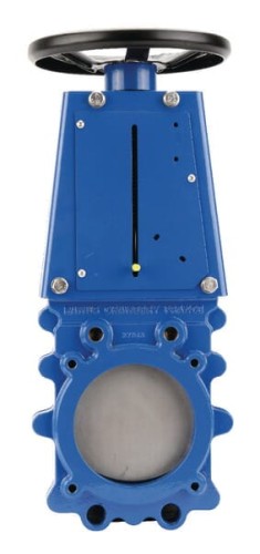 Zasuwa płytowa + pokrętłem ręcznym DN150 VGRH150 - Intertraktor