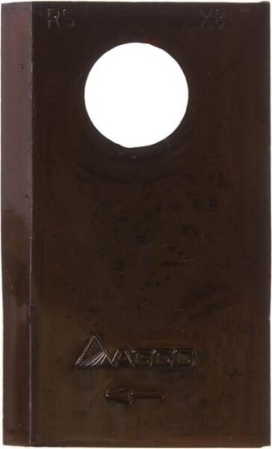 Nożyk kosiarki rotacyjnej prawy 83x49x5 mm otwór Ø 18.50 mm okrągły pasuje do Lely 4122014780 - Intertraktor