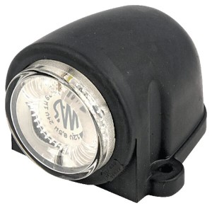 Lampa obrysowa LED, okrągła, 12/24V biała, przykręcana Waś 1400300455