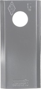 Nożyk kosiarki rotacyjnej lewy 95x45x3.5 mm otwór Ø 16.25 mm okrągły pasuje do Kuhn 25 szt. 56151210