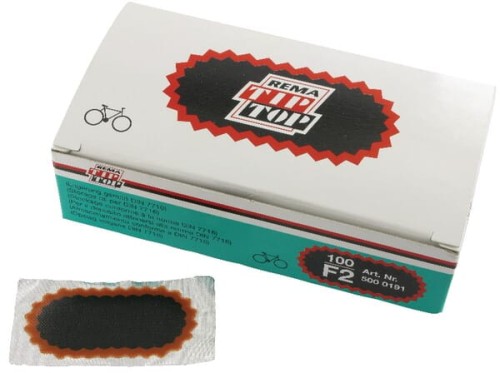 Łatka do dętek owalna Tip Top, nr F2 50x25 mm 5000191 - Intertraktor