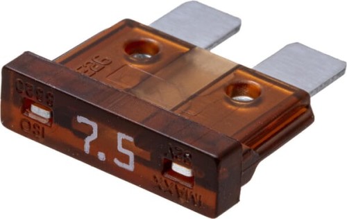 Bezpiecznik płaski, 7.5A L=20 mm brązowy op. 100 szt. iMaXX SI22075 - Intertraktor