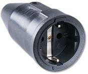 Gniazdo gumowe Schuko 2P, RA 250V 10/16A EM351 - Intertraktor