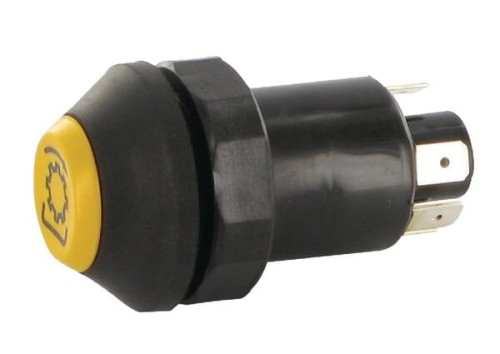 Przełącznik przyciskowy, wału WOM, okrągły, żółty 11100240PN - Intertraktor
