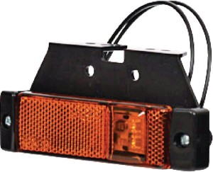 Lampa obrysowa LED, prostokątna, 12/24V z przewodem i uchwytem Kramp LA30131