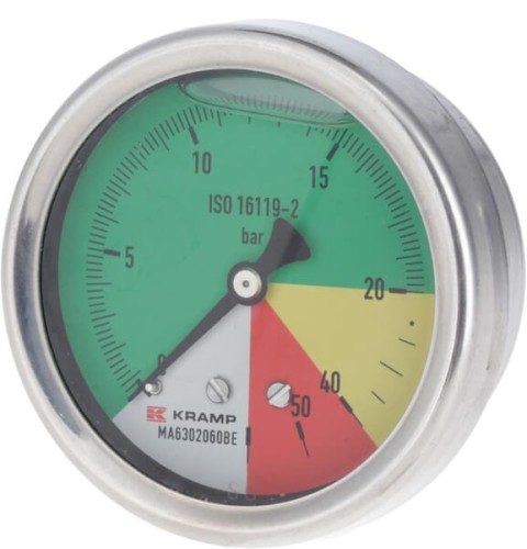 Manometr Ø 63 mm 0-20-40-60 bar przyłącze tylne 1/4" ET MA632060BE - Intertraktor