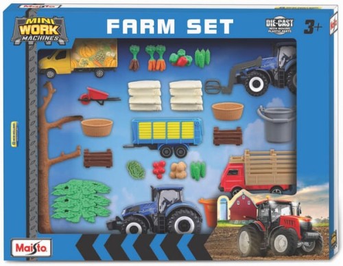 Zestaw do zabawy w farmę, miniatury maszyn New Holland MA12565N - Intertraktor