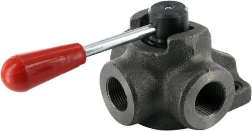 Rozdzielacz obrotowy 3-drożny, typ B 3/4 BSP DH203B - Intertraktor