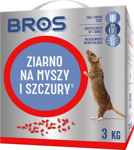 Ziarno na myszy i szczury Bros, 3 kg 1594001300 - Intertraktor