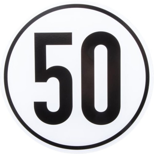 Tablica ostrzegawcza 50 km/h BL50 - Intertraktor