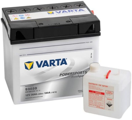 Akumulator 12V 30Ah 300A Powersports Freshpack VARTA 530030030A514 - Intertraktor