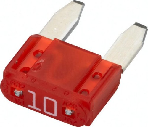 Bezpiecznik płaski Mini, 10A L=19 mm czerwony op. 5 szt. Hella 8JS728596821 - Intertraktor