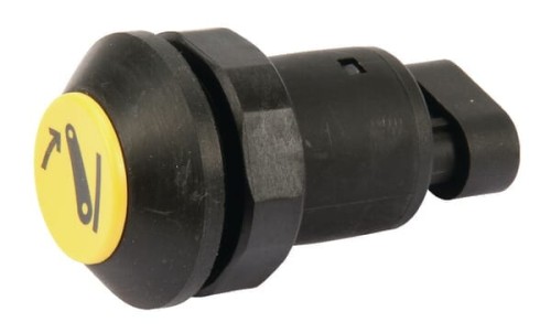 Przełącznik przyciskowy, dolnego układu zawieszenia, okrągły, żółty 11901007PN - Intertraktor